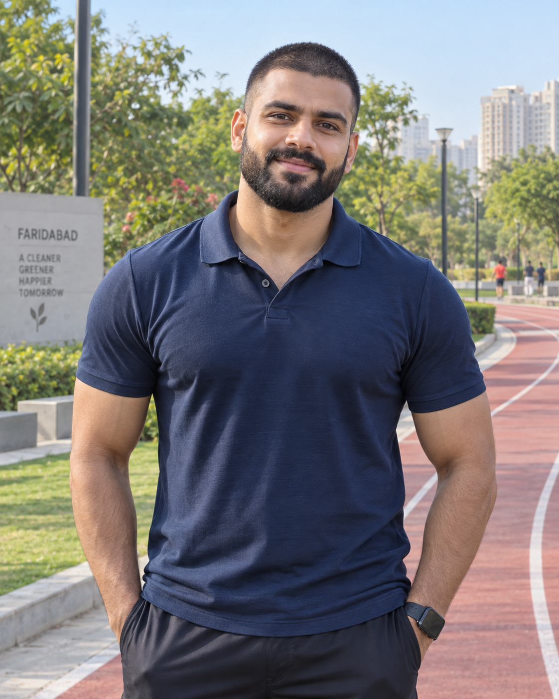 Sample profile portrait of Kabir, 26